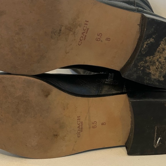 Black leather Coach Mirriam  riding boots - Picture 7 of 7